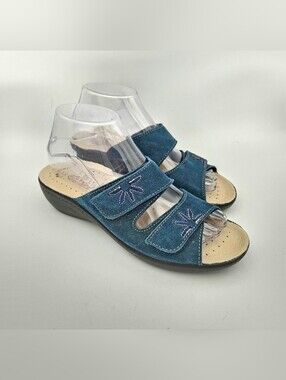 Fly Flot Sandals Maylis Womens Size 8 Blue
